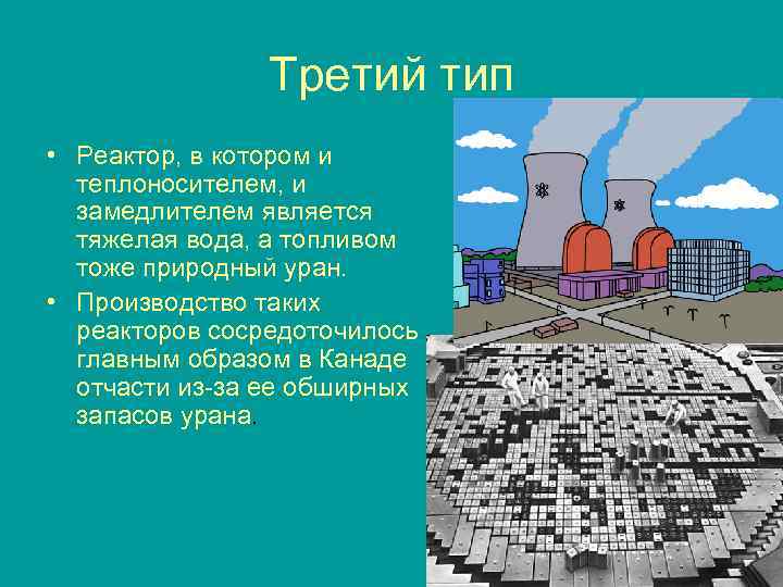 Почему природный уран не является атомным. Реактор на тяжелой воде. PHWR Тип реактора. Реактор с тяжеловодным замедлителем.. Тяжеловодный реактор.