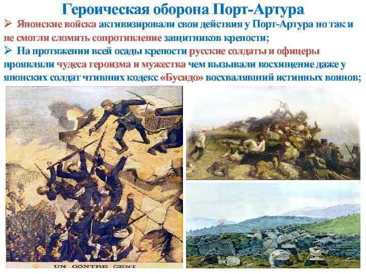 Героическая оборона Порт-Артура Ø Японские войска активизировали свои действия у Порт-Артура но так и