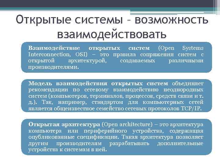 Открытые системы