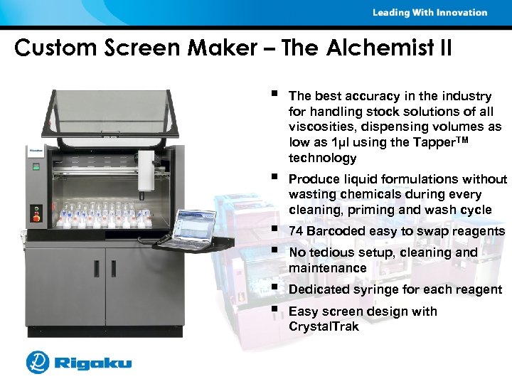 Custom Screen Maker – The Alchemist II § § § The best accuracy in