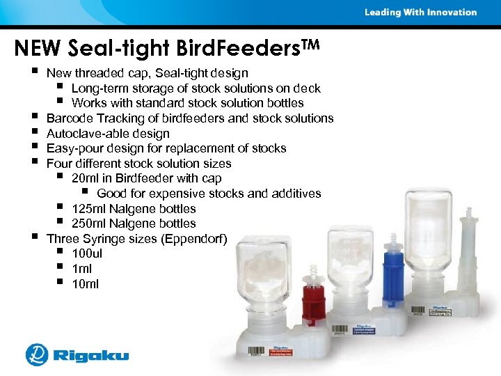 NEW Seal-tight Bird. Feeders. TM § § § New threaded cap, Seal-tight design Long-term