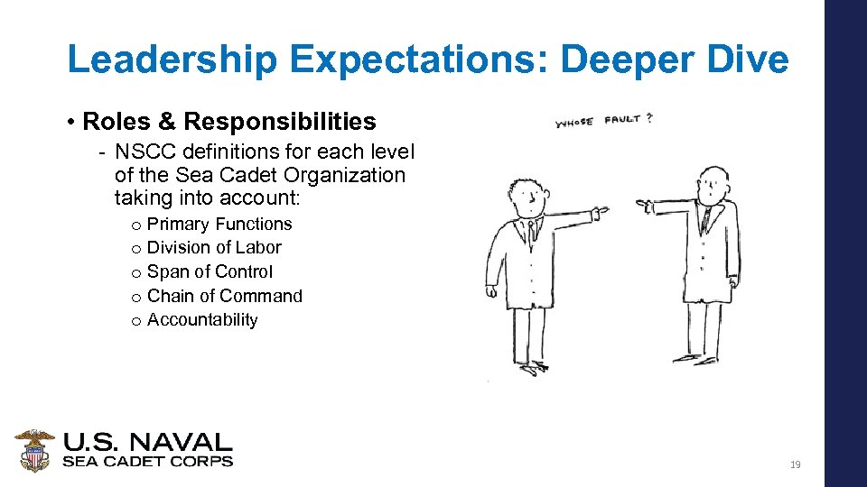 Leadership Expectations: Deeper Dive • Roles & Responsibilities - NSCC definitions for each level