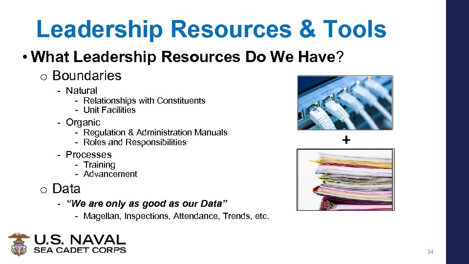 Leadership Resources & Tools • What Leadership Resources Do We Have? o Boundaries -