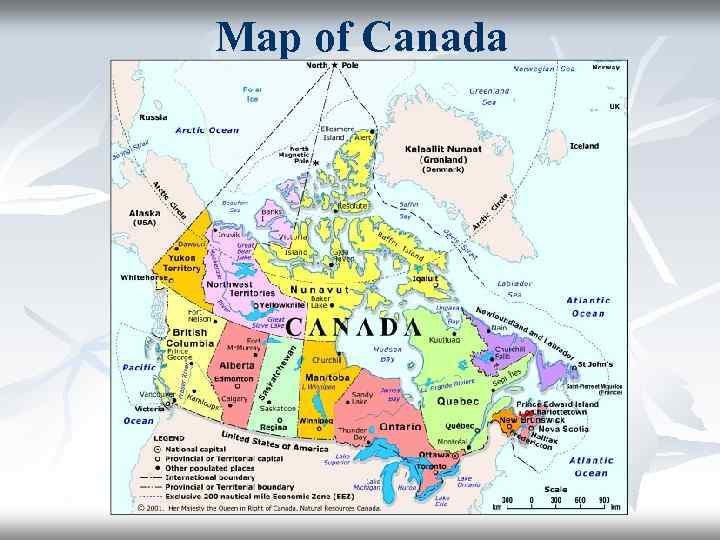 Map of Canada 