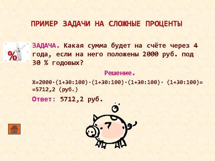 Сумма на счете через год. Задачи на сложные проценты. Сложные проценты примеры решения задач. Пример задачи на сложные проценты. Задачи на сложные проценты с решением.