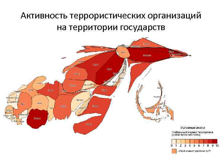 Активность террористических организаций на территории государств 