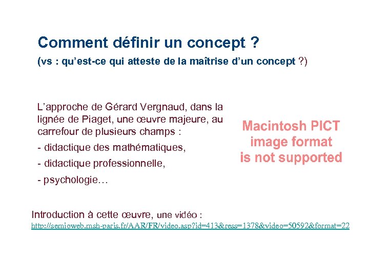 Comment définir un concept ? (vs : qu’est-ce qui atteste de la maîtrise d’un