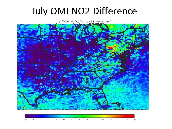 July OMI NO 2 Difference 