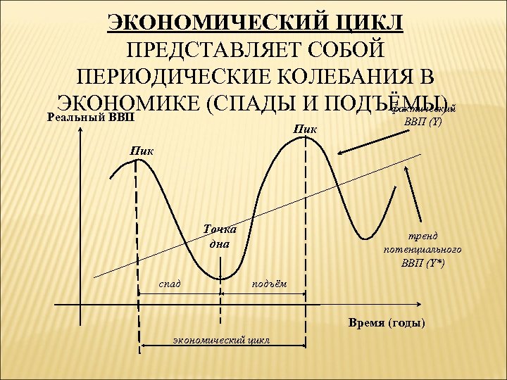 Экономический цикл характеризуется