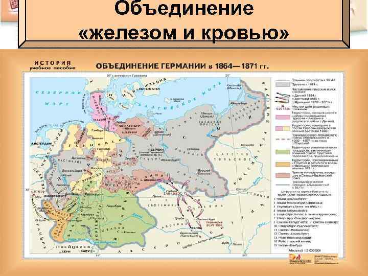 Объединение «железом и кровью» 1864 г. – Пруссия и Австрия начинают войну против Дании