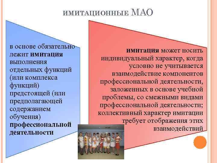 Образование мао. Имитационный метод активного обучения. Имитационные методы обучения. Имитация лежит в основе социальных функций на ней. Установка Мао тема урока в производстве.