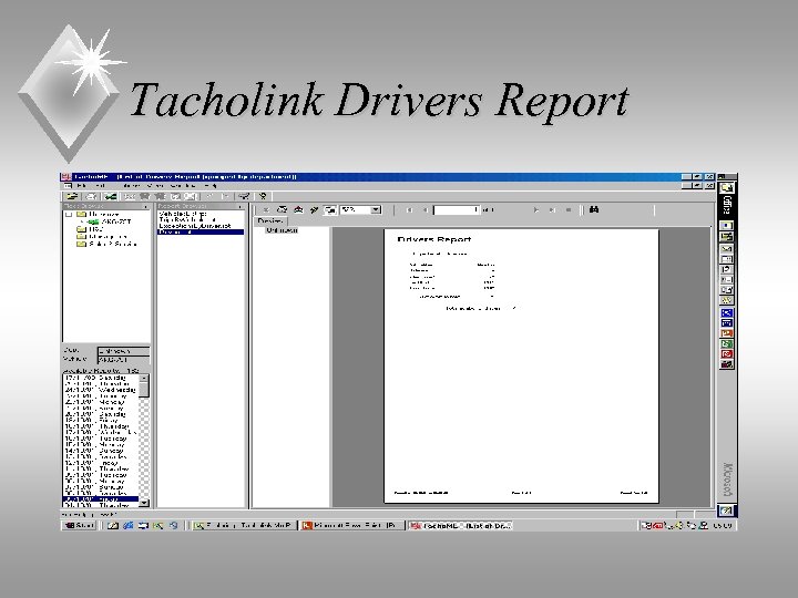 Tacholink Drivers Report 