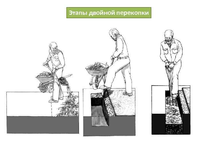 Этапы двойной перекопки 