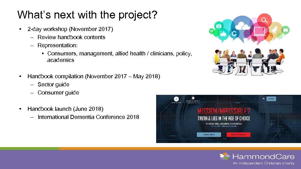 What’s next with the project? • 2 -day workshop (November 2017) – Review handbook