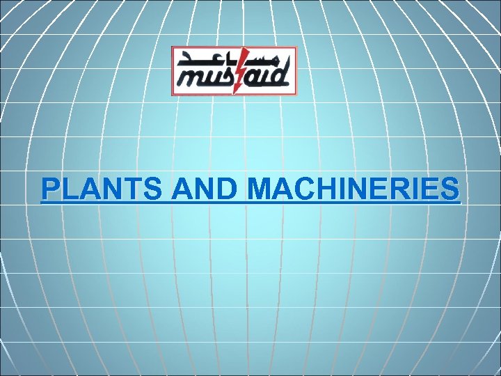 PLANTS AND MACHINERIES 