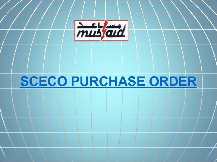 SCECO PURCHASE ORDER 