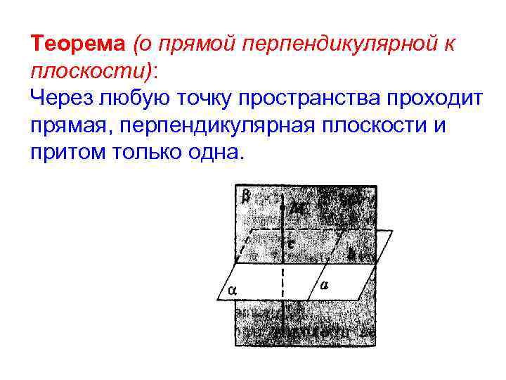 Через точку пространства проходит прямая