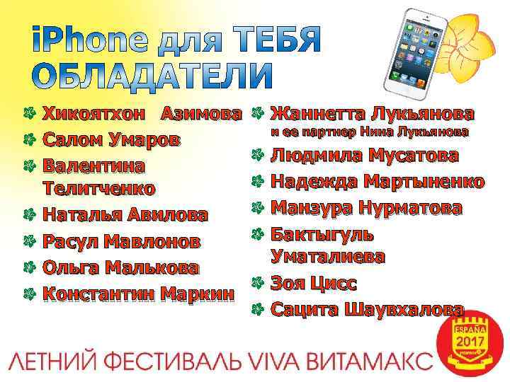 Хикоятхон Азимова Салом Умаров Валентина Телитченко Наталья Авилова Расул Мавлонов Ольга Малькова Константин Маркин
