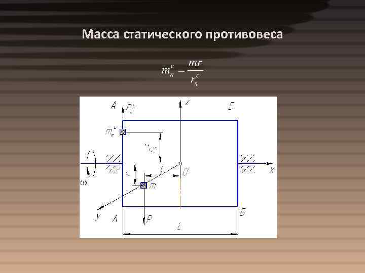 Масса статического противовеса 