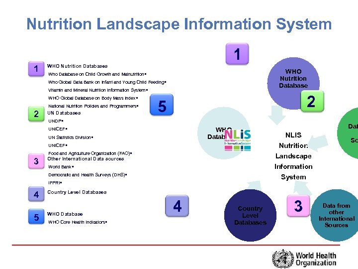 Nutrition Landscape Information System 1 1 WHO Nutrition Databases WHO Nutrition Database Who Database
