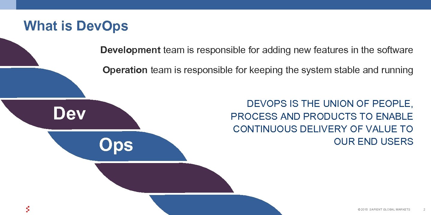 What is Dev. Ops Development team is responsible for adding new features in the