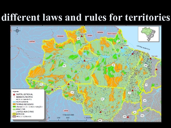 different laws and rules for territories 
