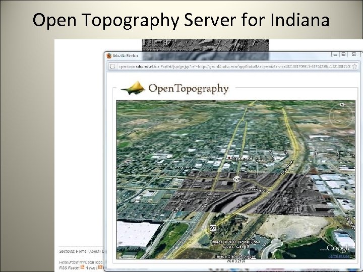 Open Topography Server for Indiana 