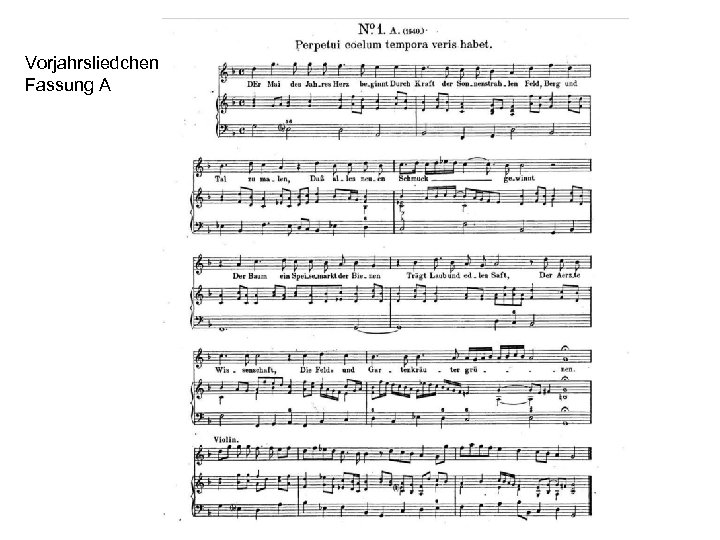 Vorjahrsliedchen Fassung A 