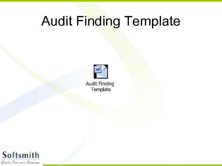 Audit Finding Template 