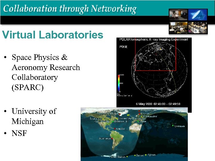 Virtual Laboratories • Space Physics & Aeronomy Research Collaboratory (SPARC) • University of Michigan