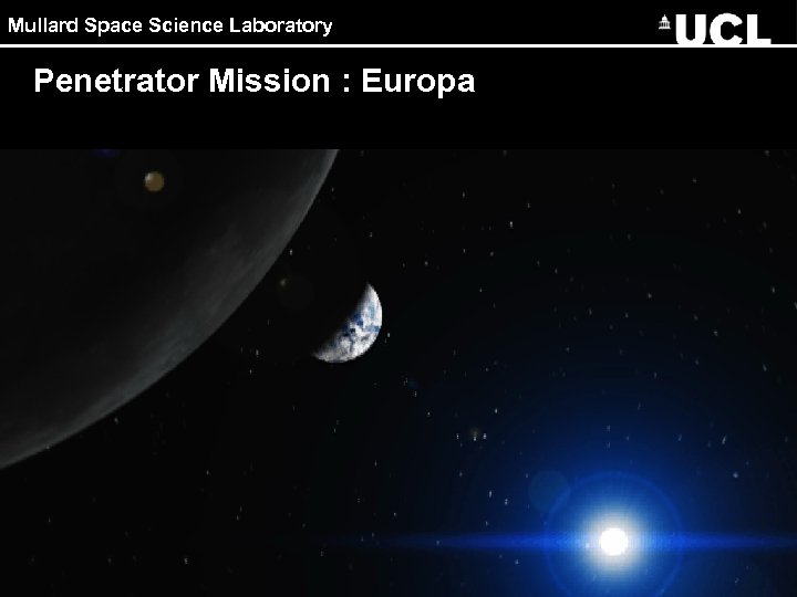 Mullard Space Science Laboratory Penetrator Mission : Europa 