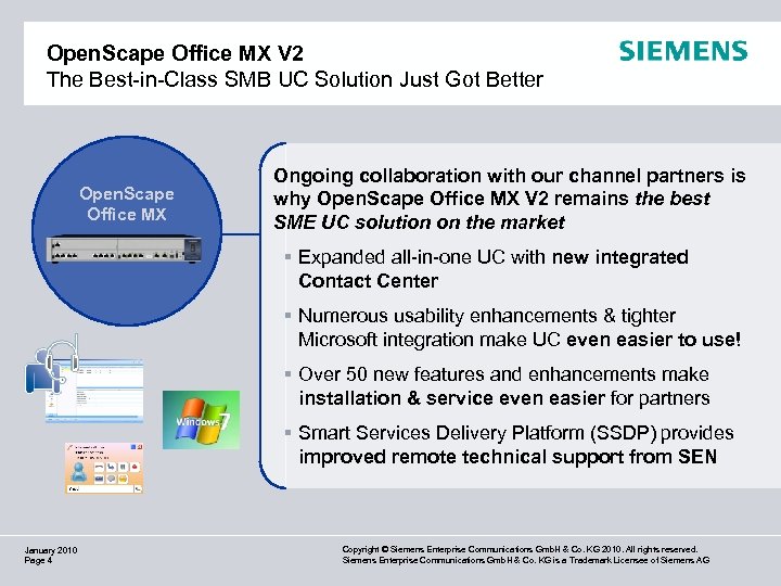 Open. Scape Office MX V 2 The Best-in-Class SMB UC Solution Just Got Better