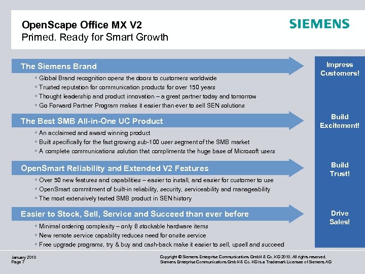 Open. Scape Office MX V 2 Primed. Ready for Smart Growth The Siemens Brand