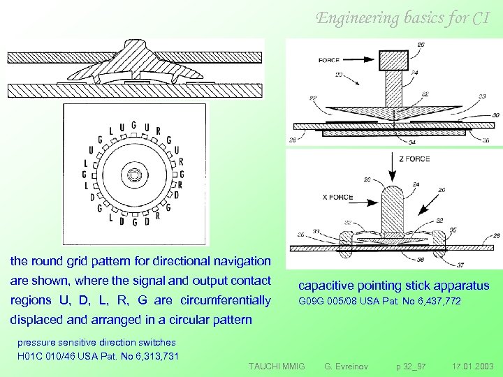 Engineering basics for CI the round grid pattern for directional navigation are shown, where