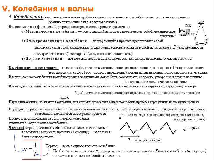 V. Колебания и волны 