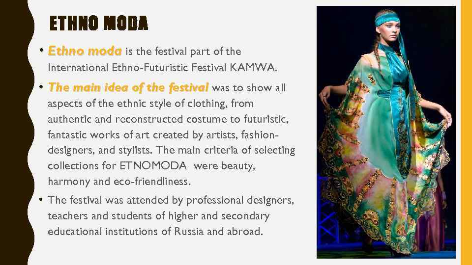 ETHNO MODA • Ethno moda is the festival part of the International Ethno-Futuristic Festival