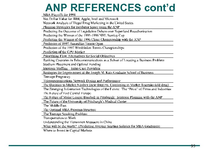 ANP REFERENCES cont’d 93 