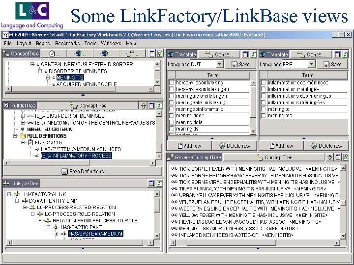 Some Link. Factory/Link. Base views www. landc. be 