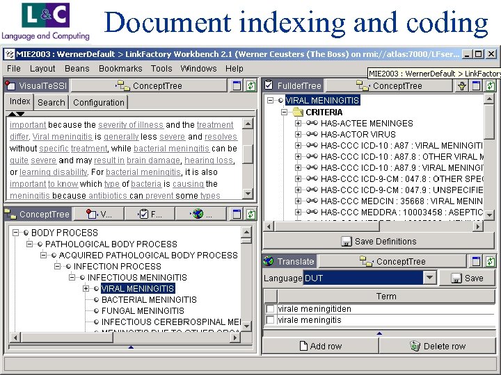 Document indexing and coding www. landc. be 