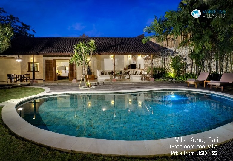 Villa Kubu, Bali 1 -bedroom pool villa Price from USD 185 