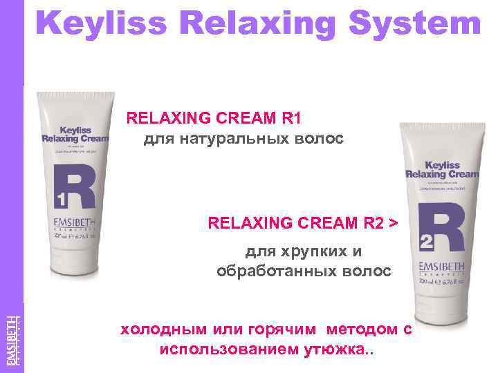 Keyliss Relaxing System RELAXING CREAM R 1 для натуральных волос RELAXING CREAM R 2