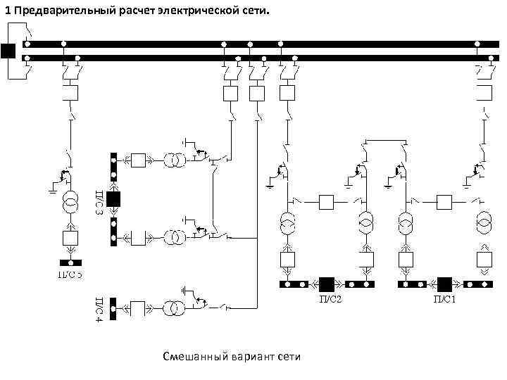 Схемы электрических сетей