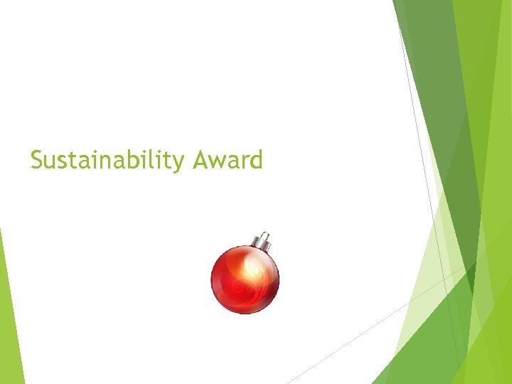 Sustainability Award 