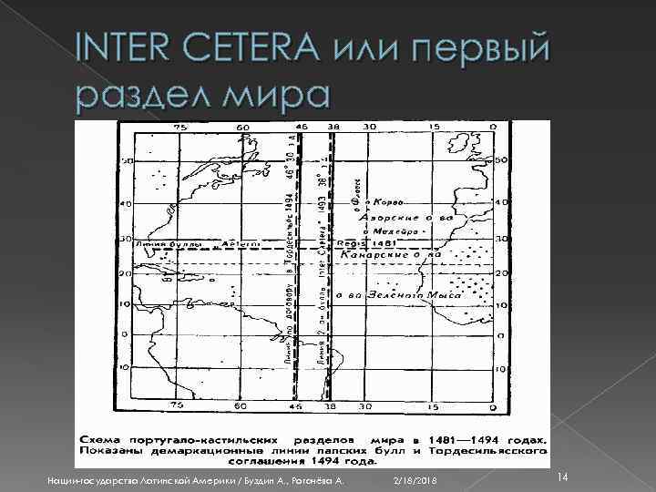 INTER CETERA или первый раздел мира Нации-государства Латинской Америки / Буздин А. , Рогачёва