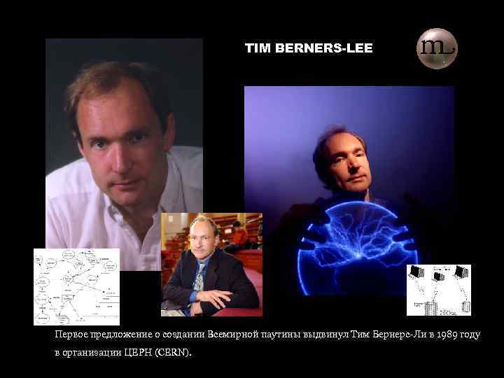 TIM BERNERS-LEE Первое предложение о создании Всемирной паутины выдвинул Тим Бернерс-Ли в 1989 году