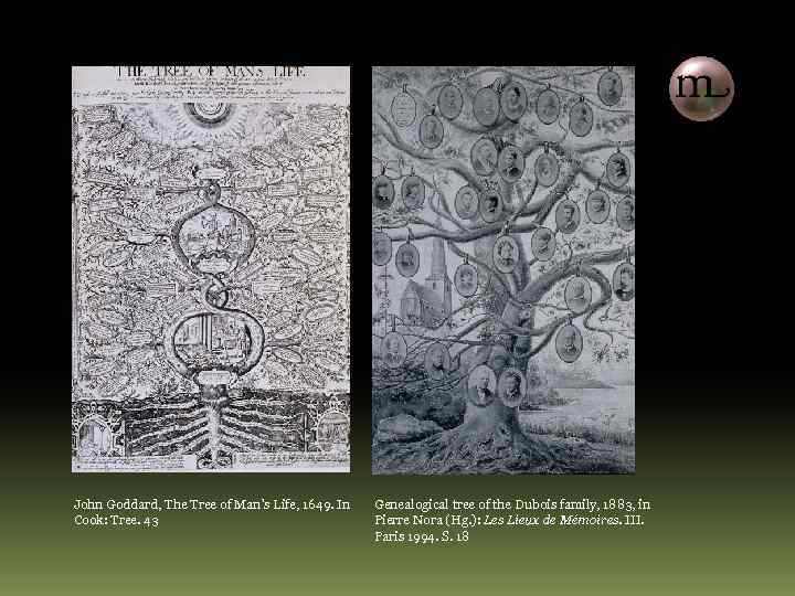 John Goddard, The Tree of Man’s Life, 1649. In Cook: Tree. 43 Genealogical tree