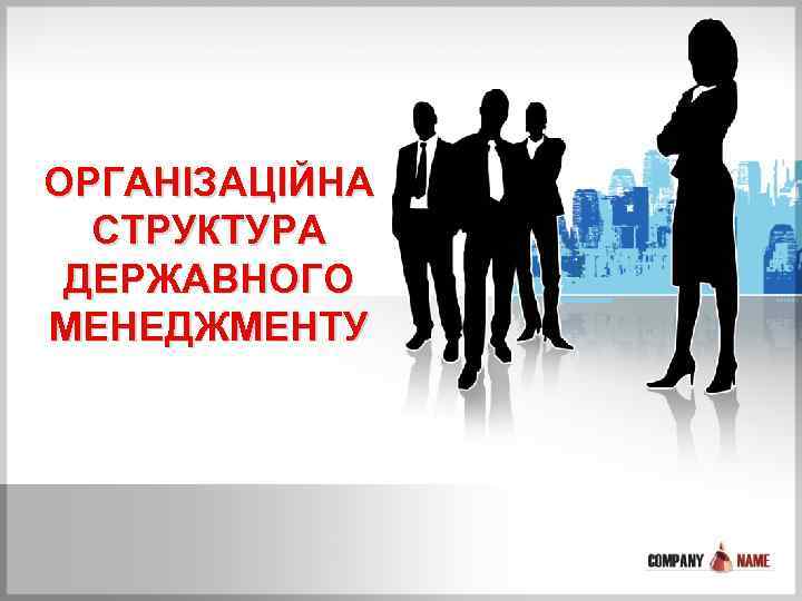 ОРГАНІЗАЦІЙНА СТРУКТУРА ДЕРЖАВНОГО МЕНЕДЖМЕНТУ 