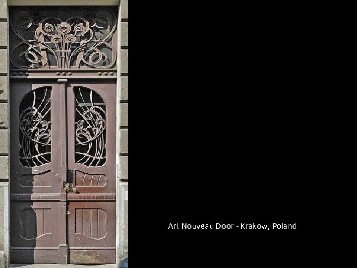 Art Nouveau Door - Krakow, Poland 