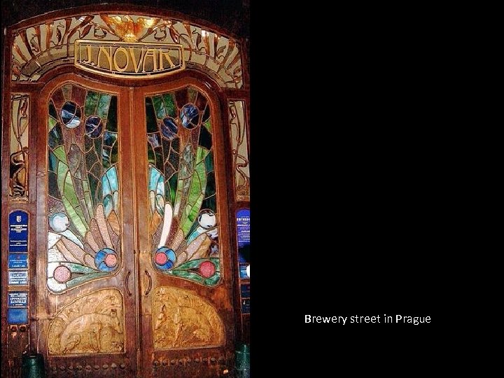 Brewery street in Prague 