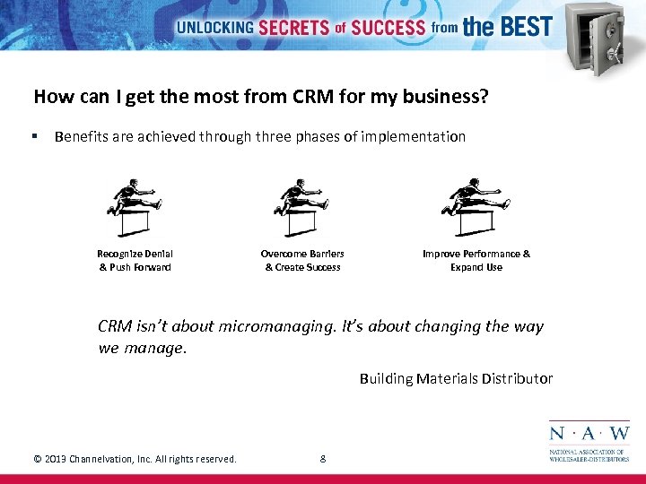 How can I get the most from CRM for my business? § Benefits are